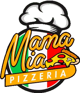 Het logo van Pizzeria Mama Mia in Heerlen.